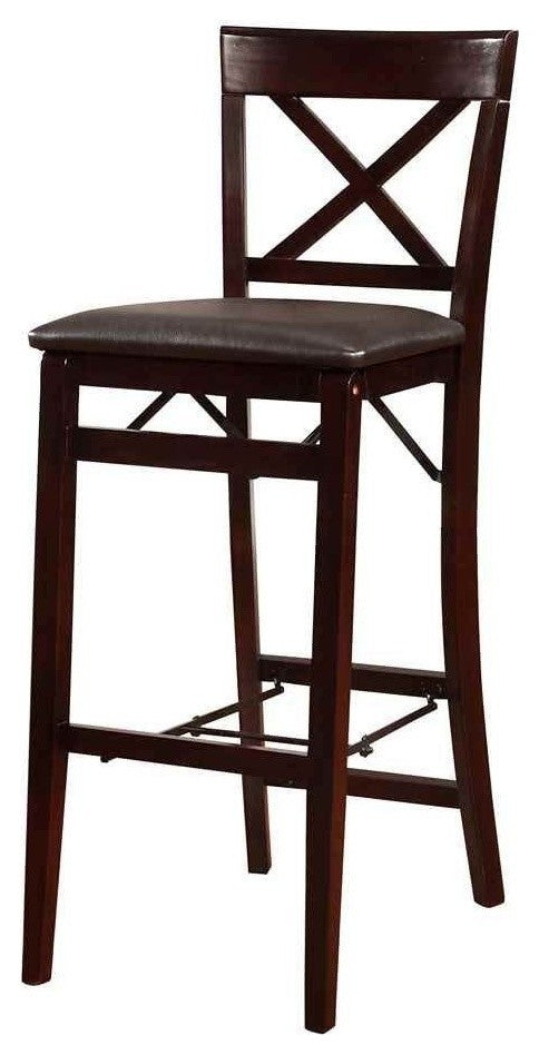 Triena X-Back Folding Stool, Bar Height
