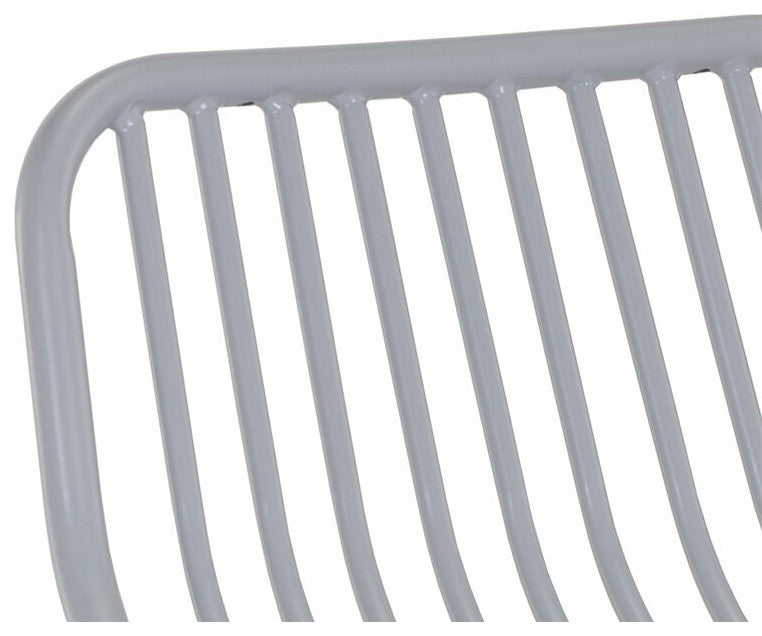 Cypress Outdoor Barstool, Silver, Set of 2