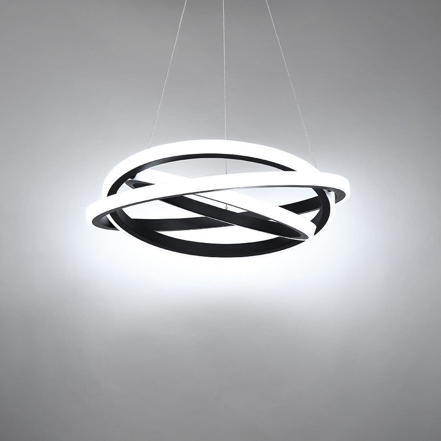 Veloce 36" LED Chandelier 3000K, Black