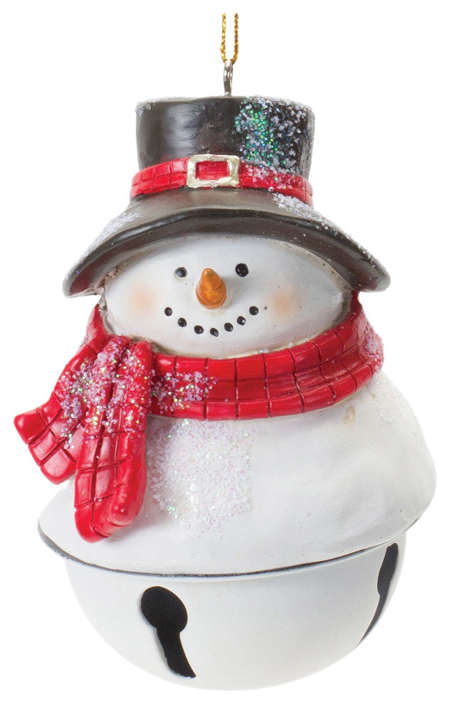 Snowman Sleigh Bell Ornament, 12-Piece Set