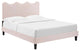 Current Performance Velvet Queen Platform Bed, Pink