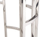 Modrest Silvan Modern Marble and Stainless Steel Coffee Table