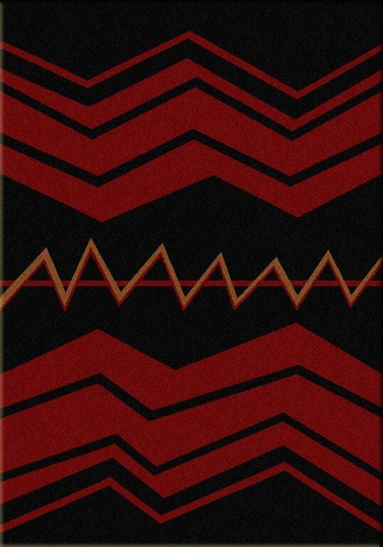 War Path2 Rug, Black, 4'x5', Rectangle