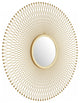 Gold Lattice Round Mirror