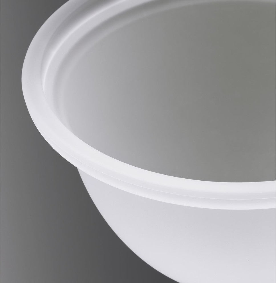 Progress Lighting 1-Light Foyer With Etched Glass Bell Shaped Shades