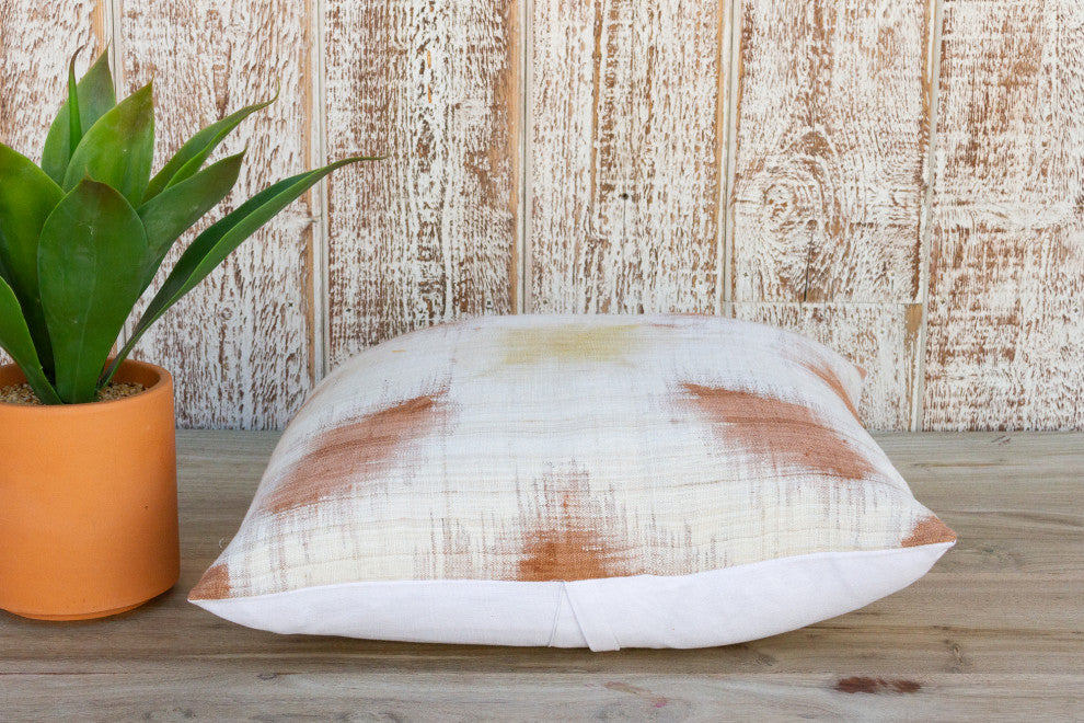 Nikali Organic Silk Ikat Pillow