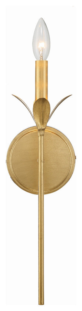 Broche 1-Light Antique Gold Wall Mount