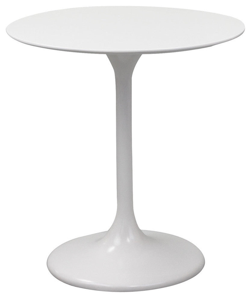 Modern Contemporary Kitchen 28" Fiberglass Dining Table White