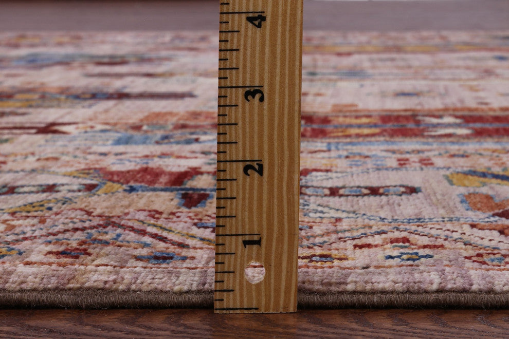5' 8" X 8' 4" Handmade Tribal Fine Serapi Wool Rug - Q12223