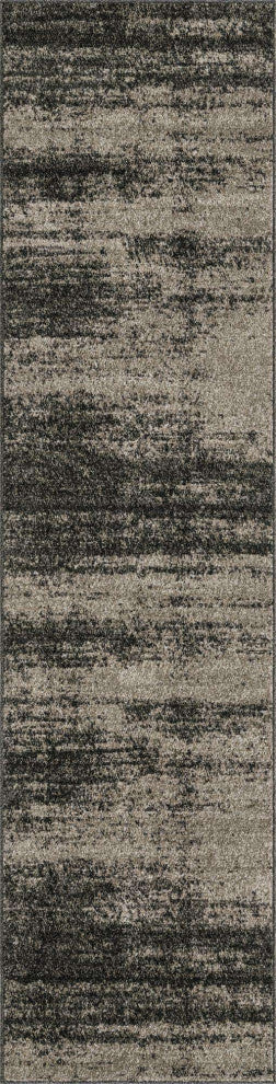 Rug Unique Loom Del Mar Dark Gray Runner 2' 7 x 10' 0
