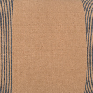 Modern Simplicity Brown Pin-Striped Lumbar Pillow, Blue