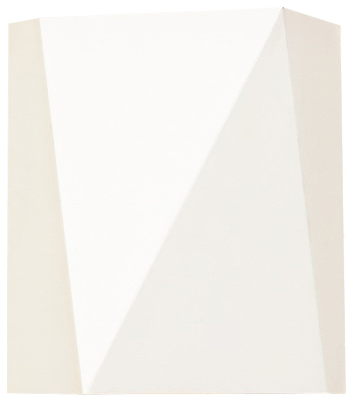 Calx Outdoor LED Sconce, Uplight/Downlight, Textured White, Warm White