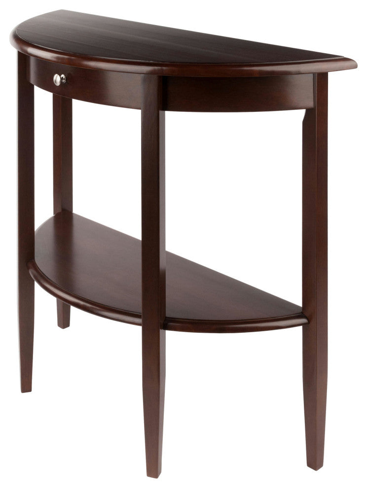 Concord Half Moon Console Table, Walnut