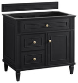 Lorelai 36" Single Vanity, Black Onyx