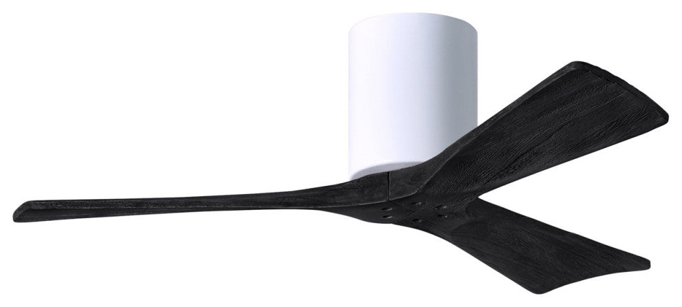 Matthews Fan, Irene-3H Ceiling Fan, Gloss White, 42-Inch, Matte Black Blades