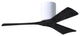 Matthews Fan, Irene-3H Ceiling Fan, Gloss White, 42-Inch, Matte Black Blades