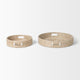 Kalama Set of 2 Large Round Seagrass Trays With Handles