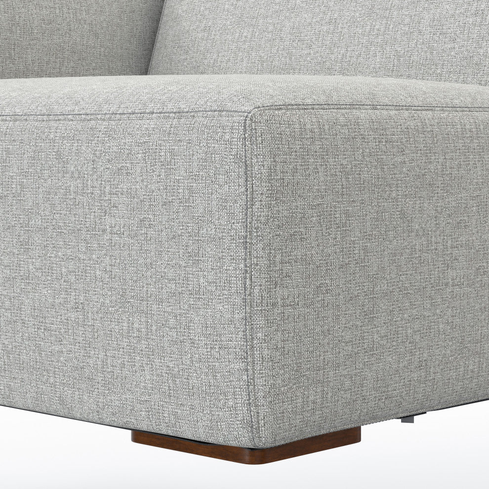 Rex Left-Arm Sofa Module in Tightly Woven Performance Fabric