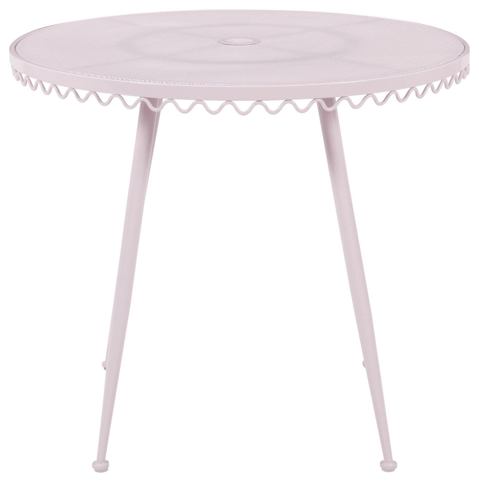 Erica Pink Wrought Iron Outdoor Cafe Table