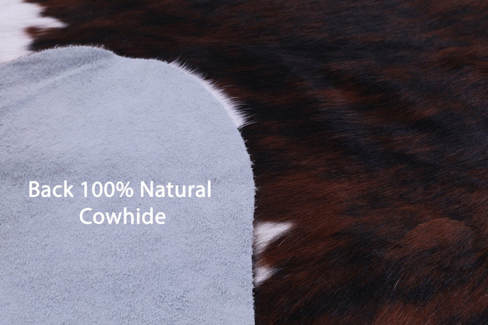 6' 9" X 6' 3" Natural Cowhide Rug C2188