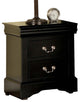 Acme Louis Phillipe III 2-Drawer Nightstand in Black 19503 EST SHIP TIME APPX 4