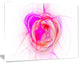 Pink Fractal Explosion Supernova, Oversized Abstract Canvas Art Print, 60x40