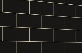Glass Subway Tile, Black, Sample Swatch