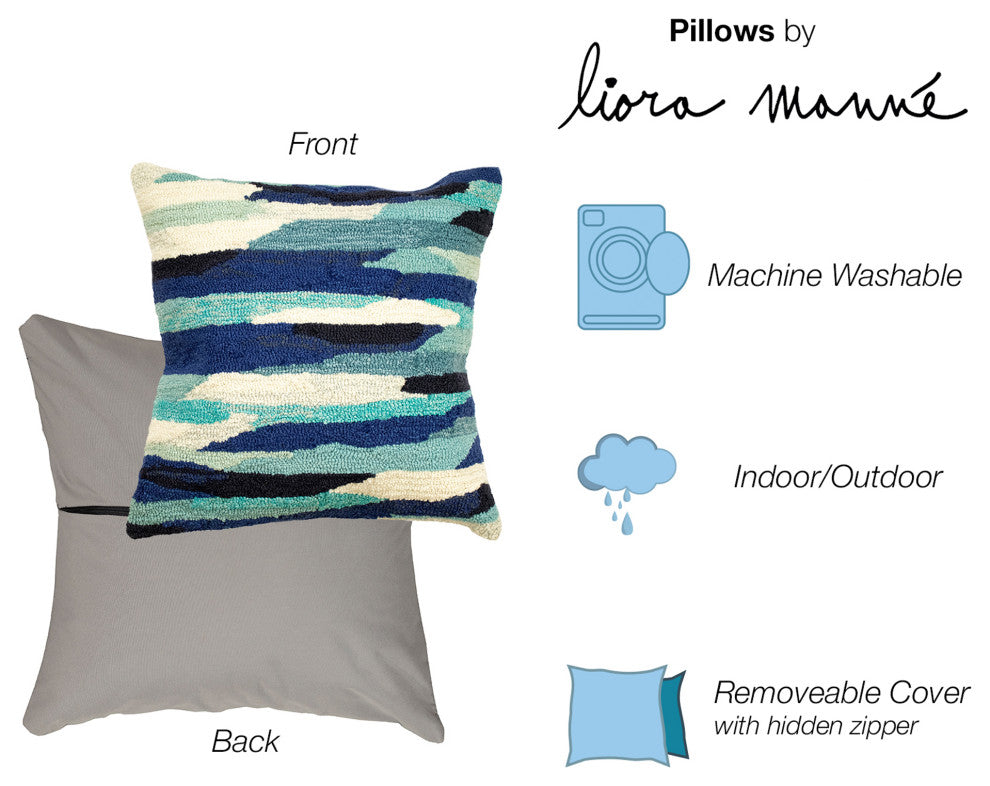 Frontporch Cloud Indoor/Outdoor Pillow, Aruba, 18"x18"