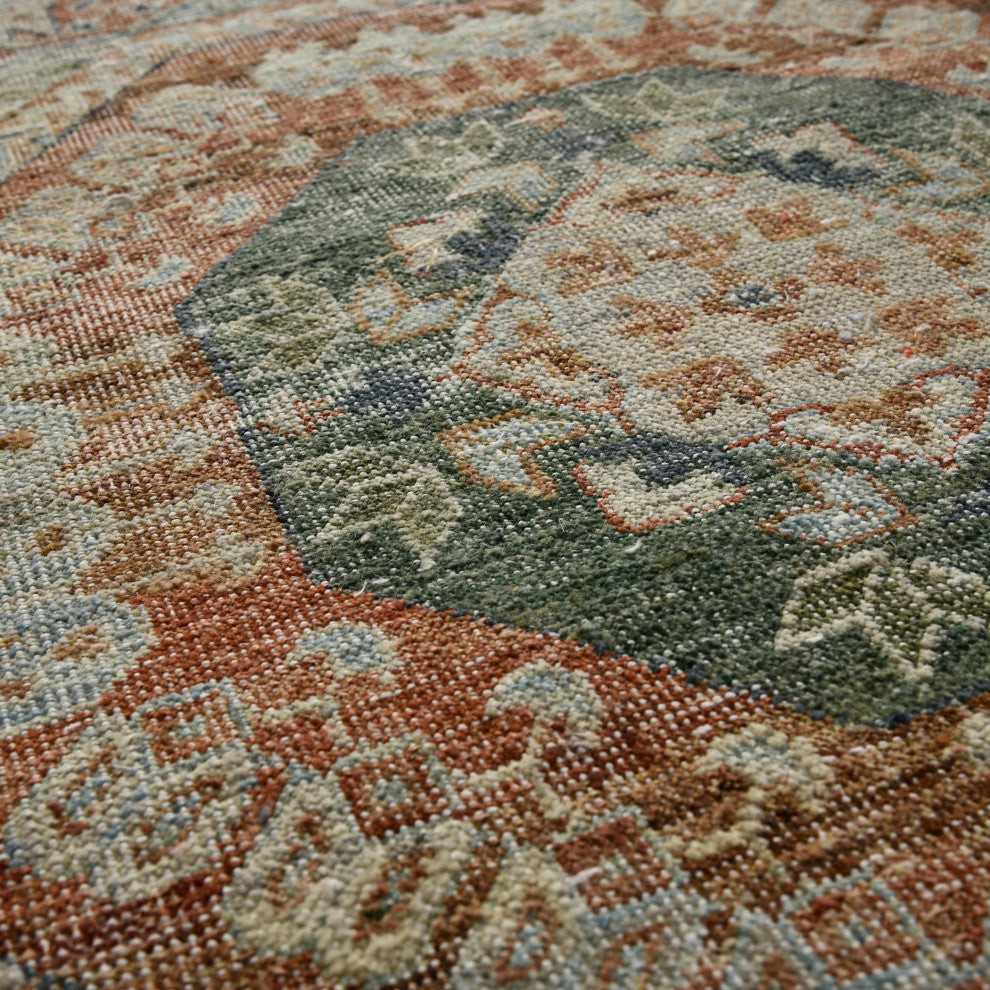 Milano Drev Area Rug, Blue, 8' x 10', Medallion