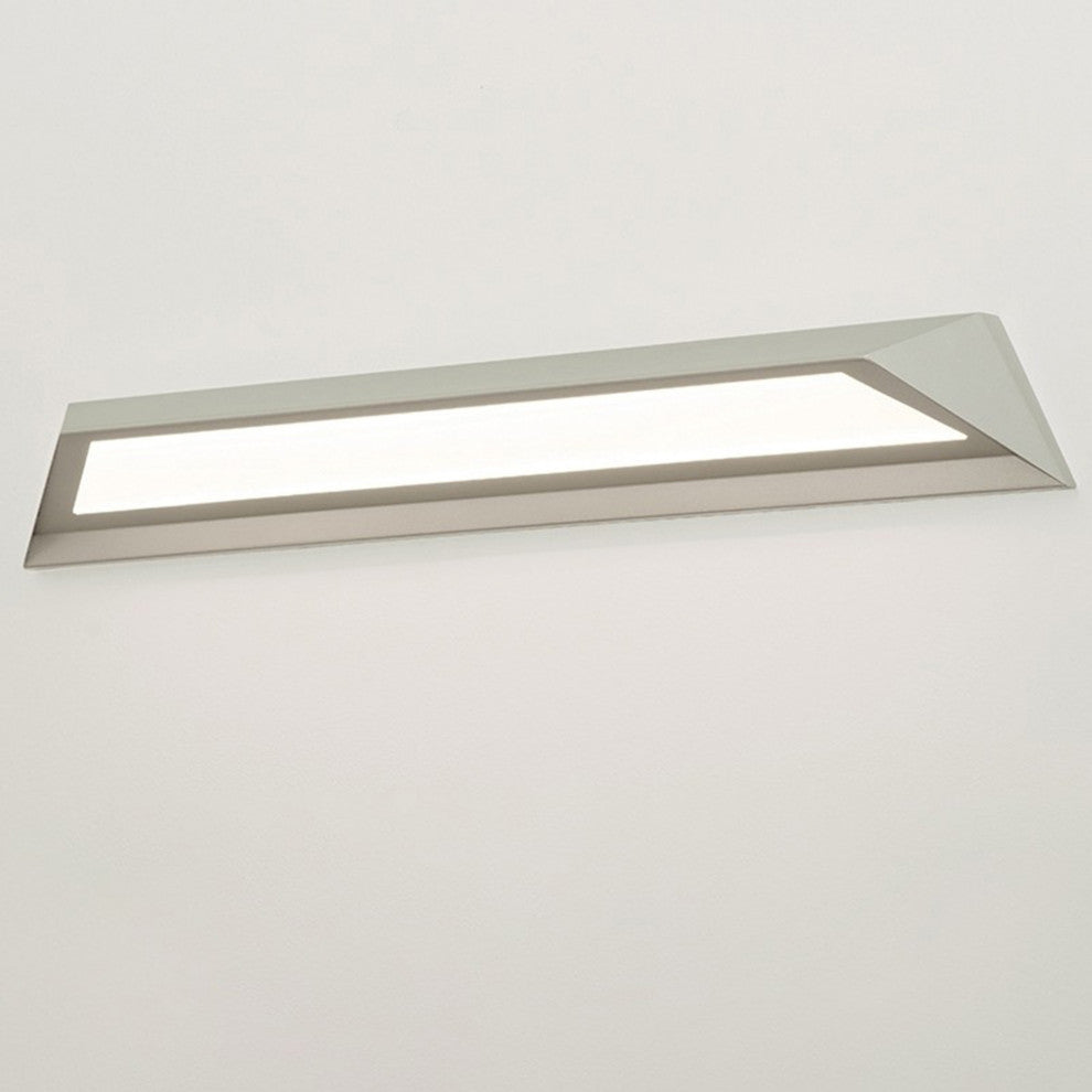 Ryland LED Vanity, Satin Nickel Finish, White Acrylic, 38"