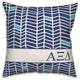 Alpha Xi Delta Chevron Pattern 18x18 Pillow