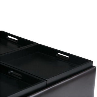 Avalon Square Coffee Table Storage Ottoman