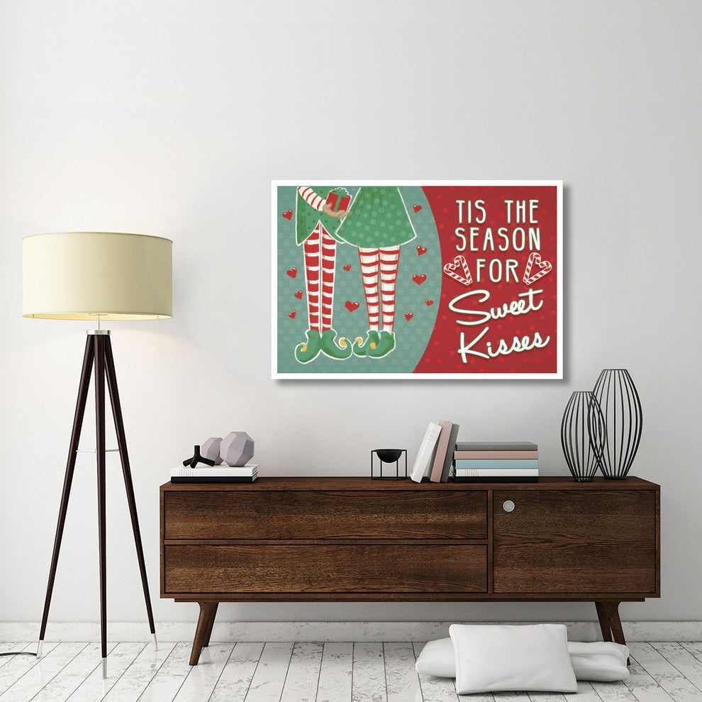 "Retro Christmas III Bright" Digital Paper Print by Janelle Penner, 50"x34"