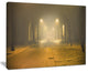 "Urban Street at Night" Landscape Canvas Photo Print, 20"x12"