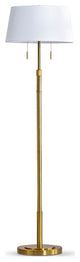 The Grande 55"~66" Adjustable Floor Lamp_Antique Brass, Empire_white Shade