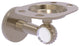 Clearview Tumbler and Toothbrush Holder with Twisted Accents, Antique Pewter