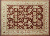 Peshawar Fine Chobi Zouhair Rust Rug, 9'0x11'11
