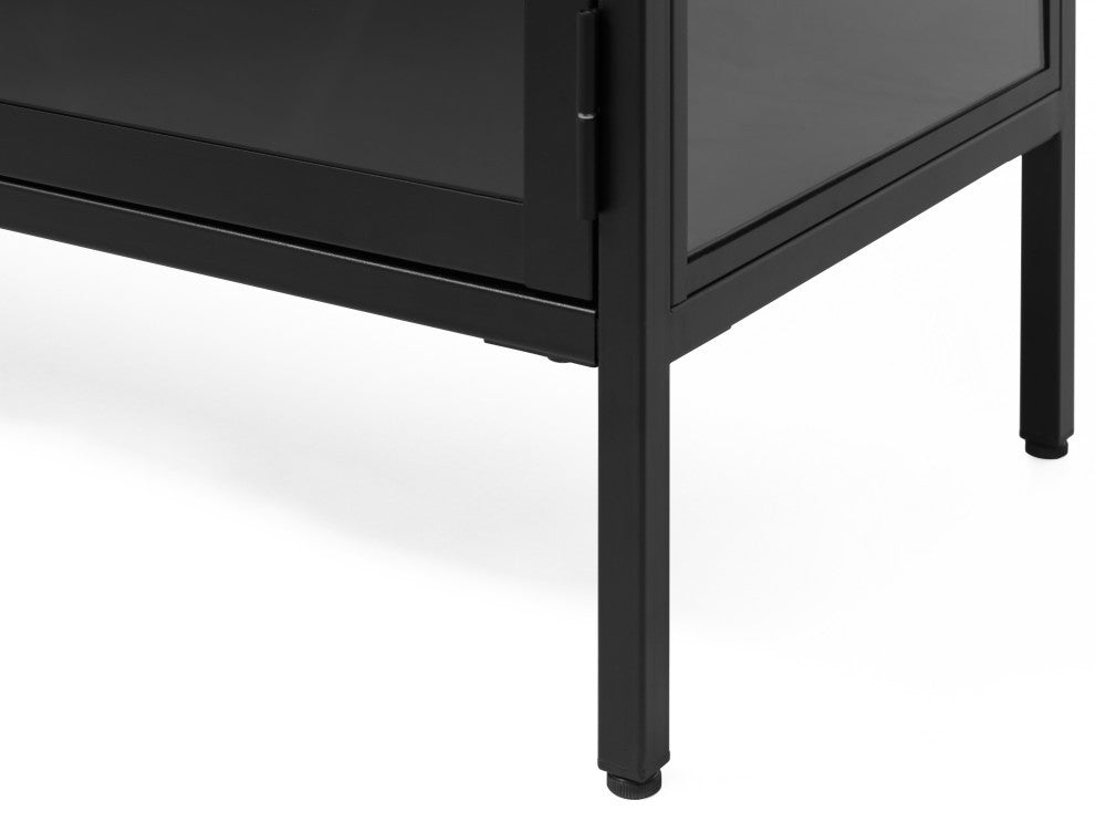 Metal & Glass TV Lowboard