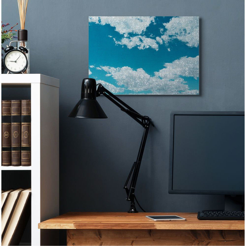 Glam Sparkle Clouds across Blue Sky Glitz,1pc, each 24 x 30