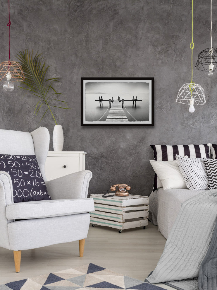 "Bring the Boat" Framed Painting Print, 45x30