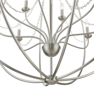 Arabella 12 Light Brushed Nickel Grande Foyer Chandelier