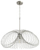 Quorum 806-30-63 One Light Pendant, Brushed Silver Finish