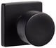 Modern Series Bergen Square Passage Knob, Flat Black