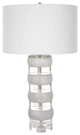Band Together Crystal & Wood Table Lamp