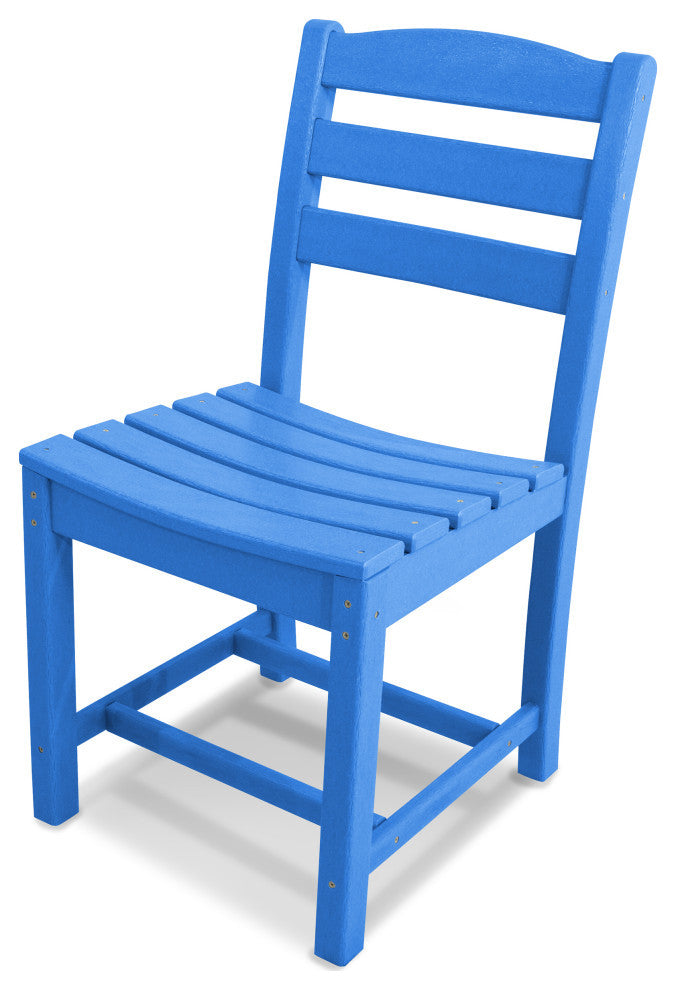 POLYWOOD La Casa Cafe Dining Side Chair, Pacific Blue
