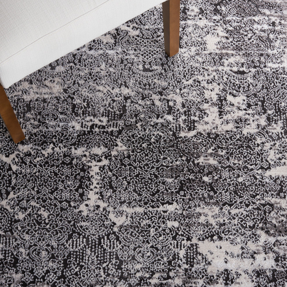 Safavieh Amelia Collection, ALA271 Rug, Grey/Charcoal, 6'7" Round