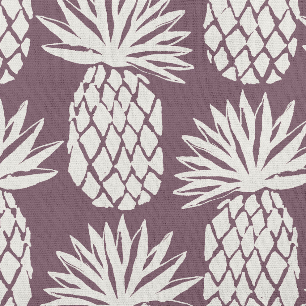 18x18" Pineapple Pattern Nautical Decorative Indoor Pillow, Dusty Purple