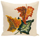Autumn Colors Flower Print Pillow, Off White, 26"x26"