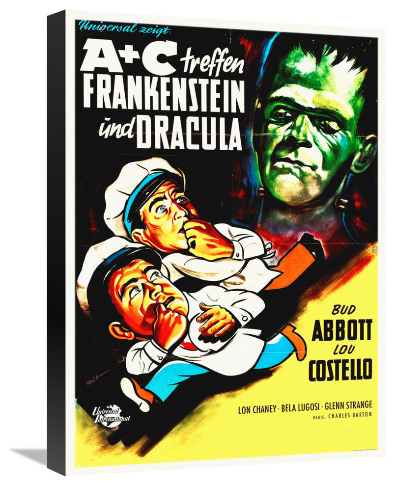 Abbott and Costello, German, Frankenstein And Dracula, 16x22