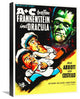 Abbott and Costello, German, Frankenstein And Dracula, 16x22